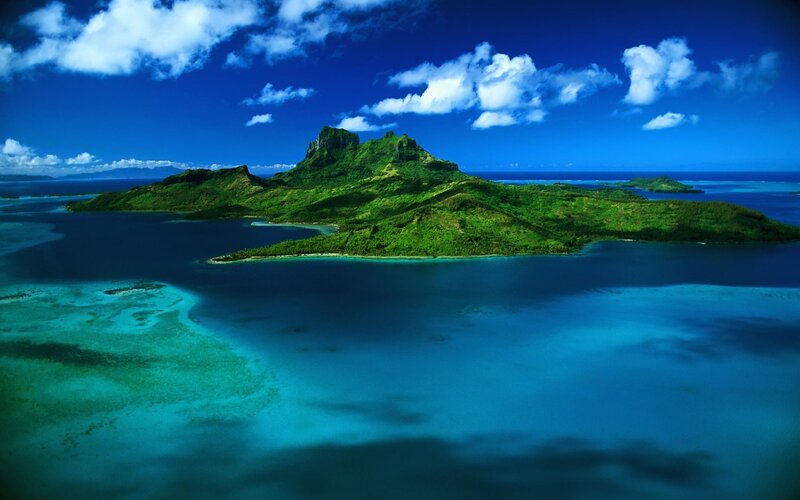 tropical island paradise
