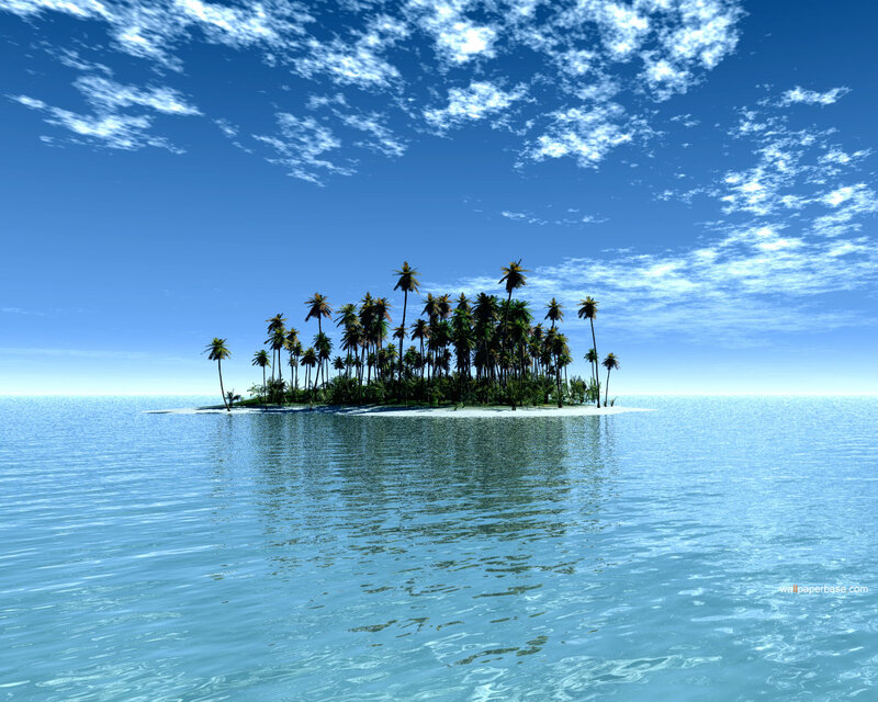 tropical island paradise