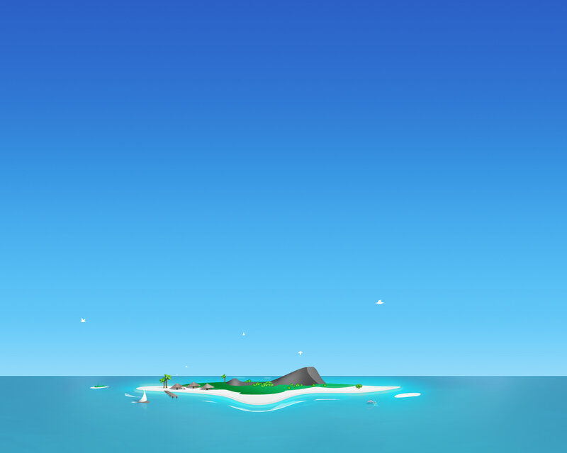 tropical island paradise