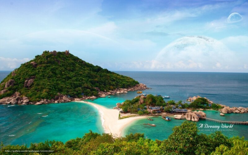 Tropical island paradise