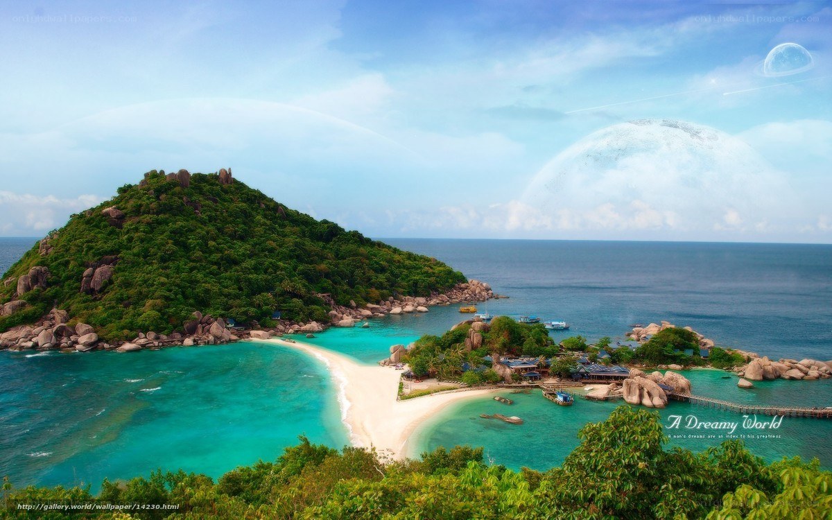 Tropical island paradise