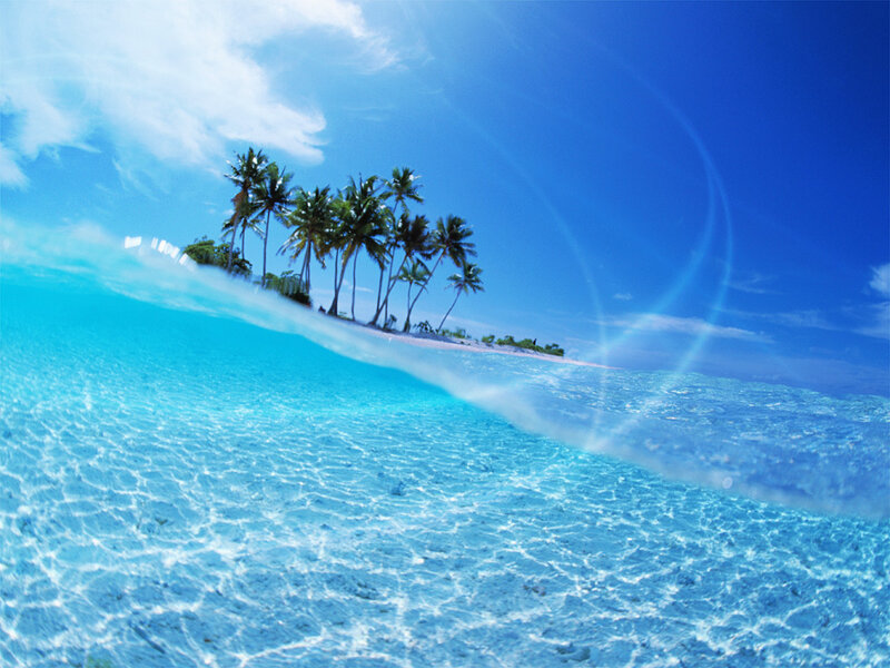 tropical island paradise