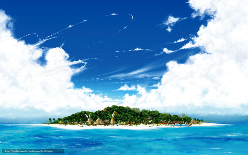 Tropical island paradise