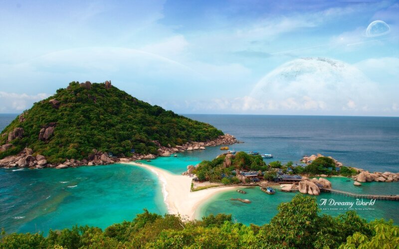 Tropical island paradise