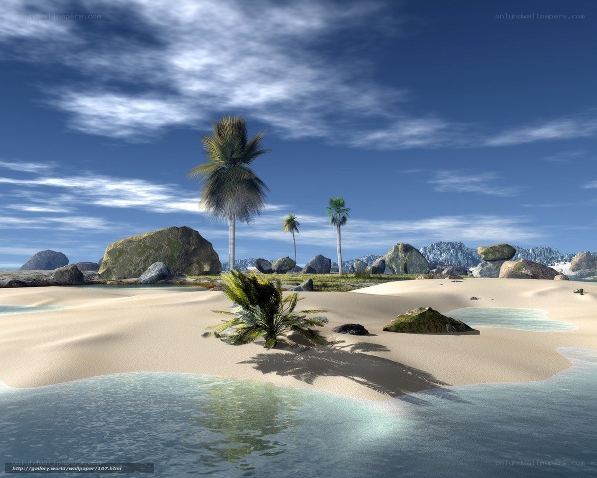 tropical island paradise