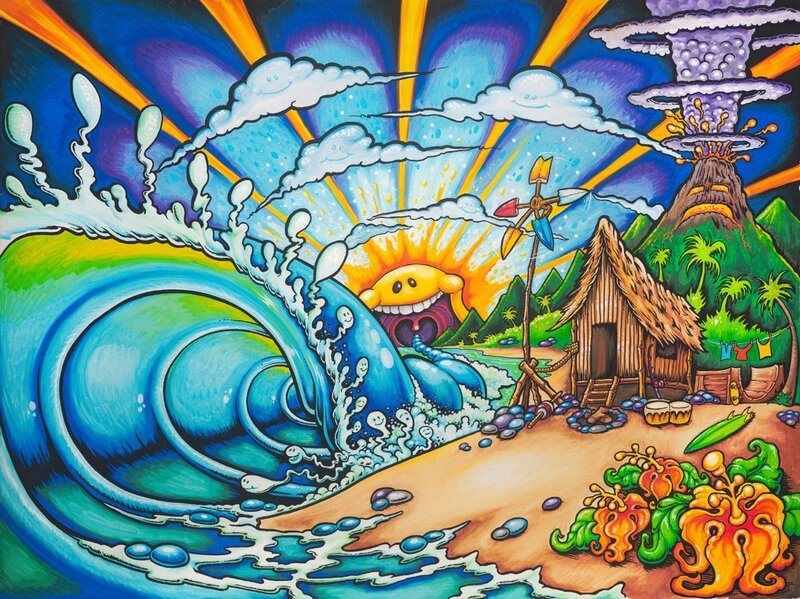 Tropical Island Scene