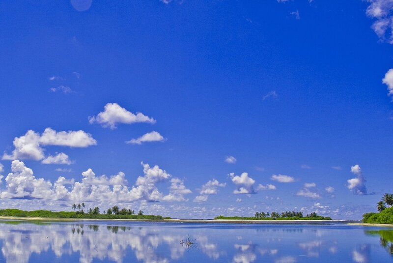 Tropical island with clear sky