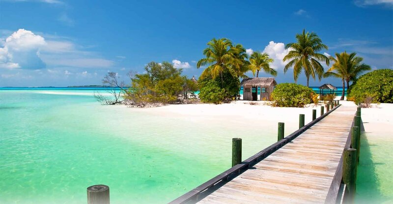 Tropical Island with Dock