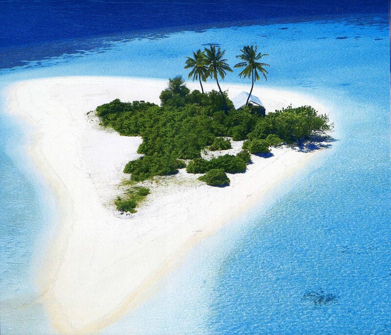 Tropical Island with Hut