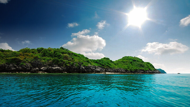 Tropical Island with Sea