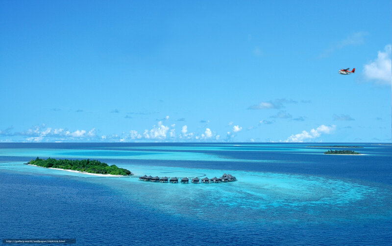 Tropical Island with Villas