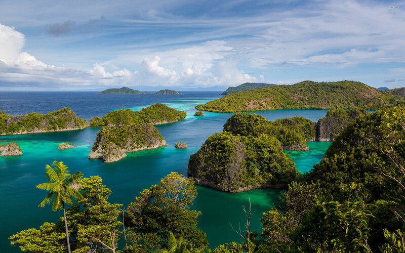 Tropical Islands and Turquoise Water — Blue, Serene