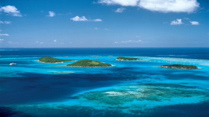 Tropical Islands in Blue Sea — Serene