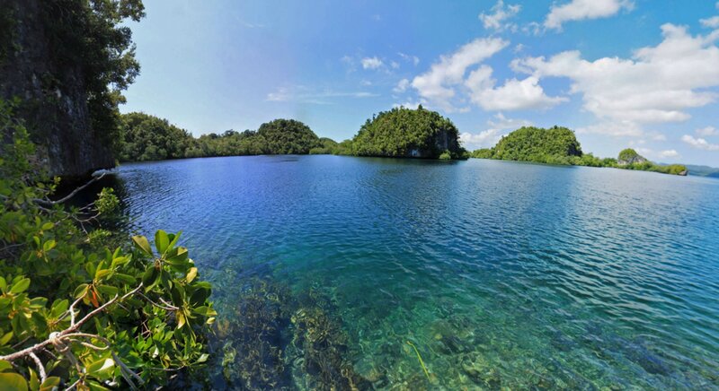 Tropical Lagoon with Islands