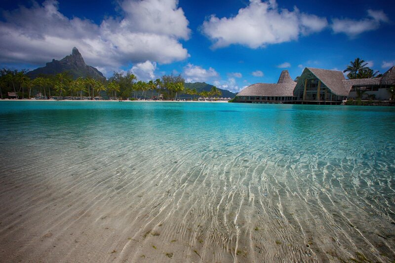 Tropical Lagoon with Resort