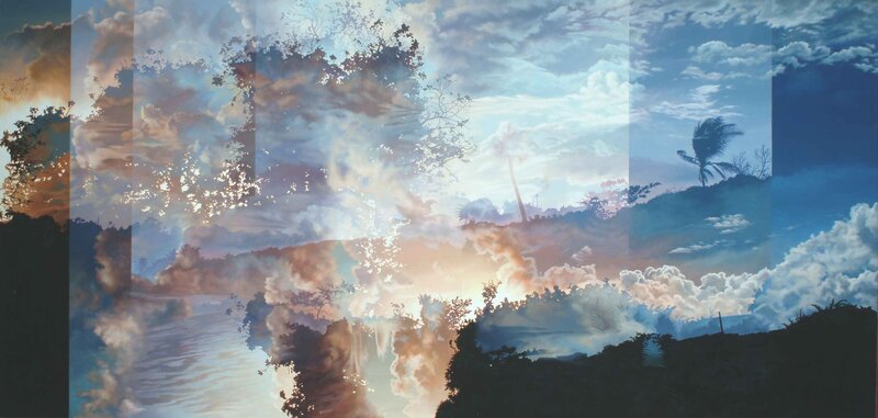 Tropical Landscape Collage