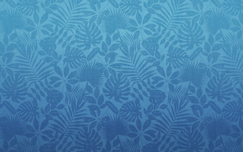 Tropical Leaf Pattern — Blue, Calm
