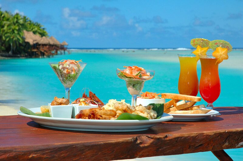 Tropical Meal on Beach