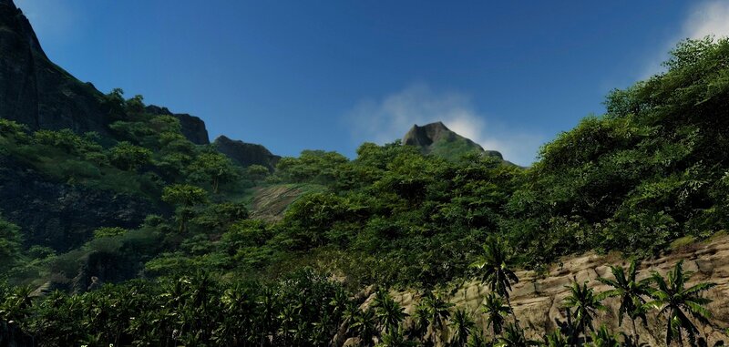 Tropical Mountain Landscape — Green