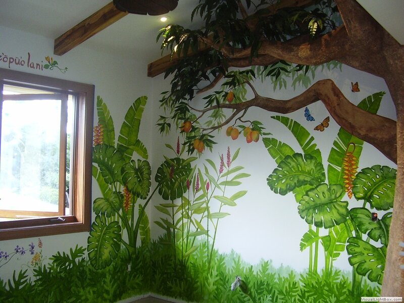 Tropical Mural on Wall