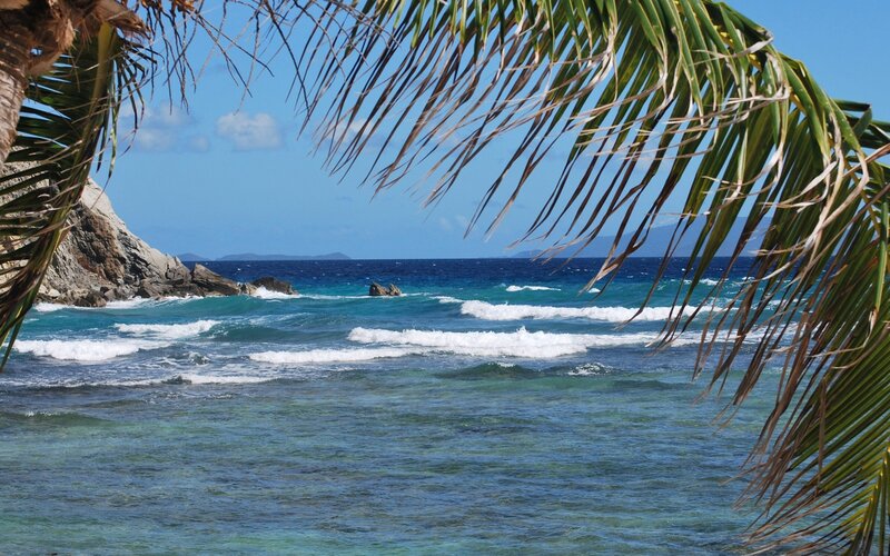 Tropical Ocean Waves — Blue, Serene