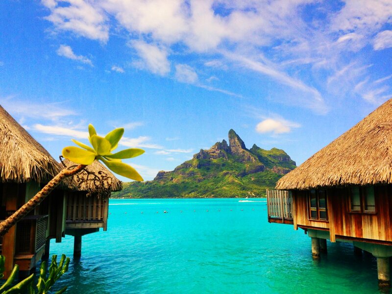 Tropical Overwater Bungalows — Blue