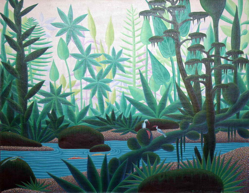 Tropical Plants and Birds
