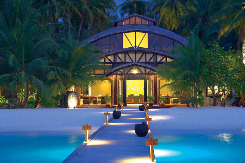 Tropical Resort Building — Blue