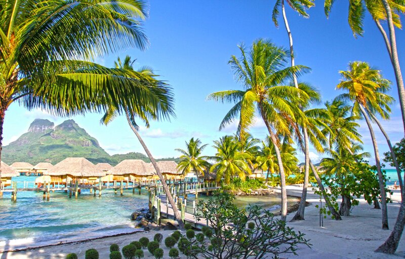 Tropical Resort Bungalows — Blue, Serene, Afternoon