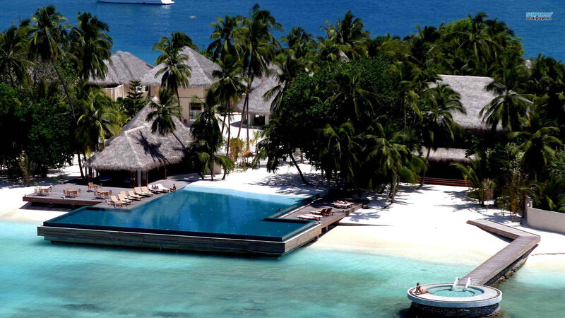 Tropical Resort Island — Blue, Serene, Afternoon