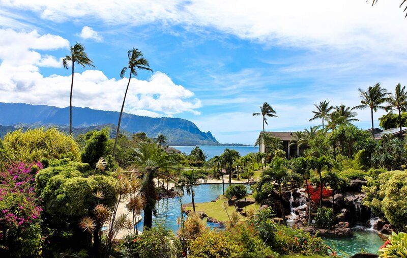 Tropical Resort Landscape