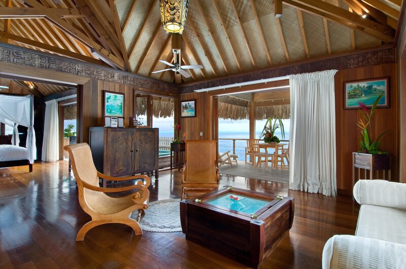 Tropical Resort Living Room — Brown