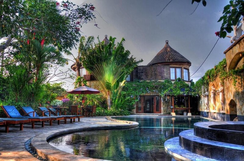 Tropical Resort Pool — Green