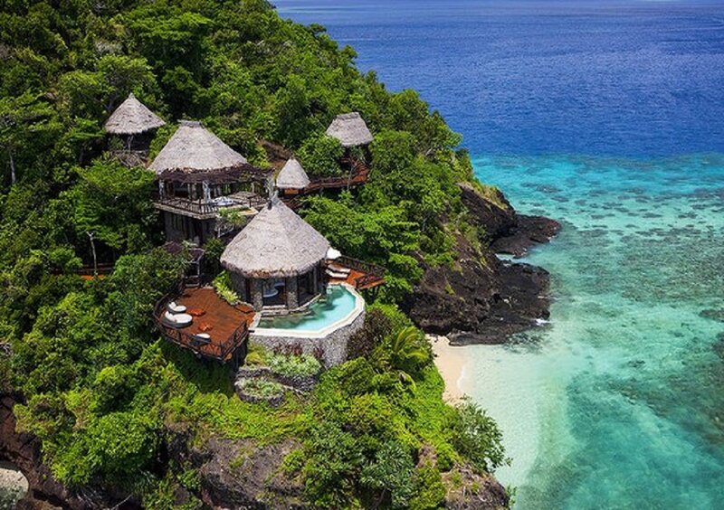 Tropical Resort Villas — Green, Serene, Afternoon