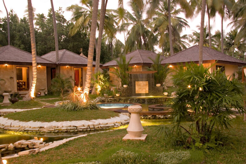 Tropical Resort Villas — Green, Serene, Sunset