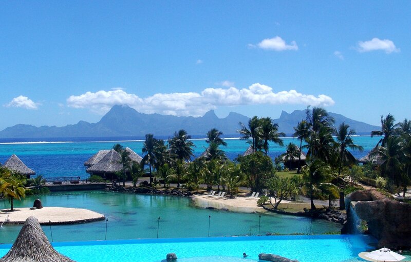 Tropical Resort with Pool — Blue