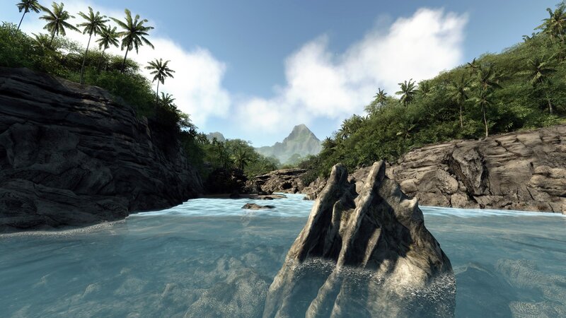tropical river canyon