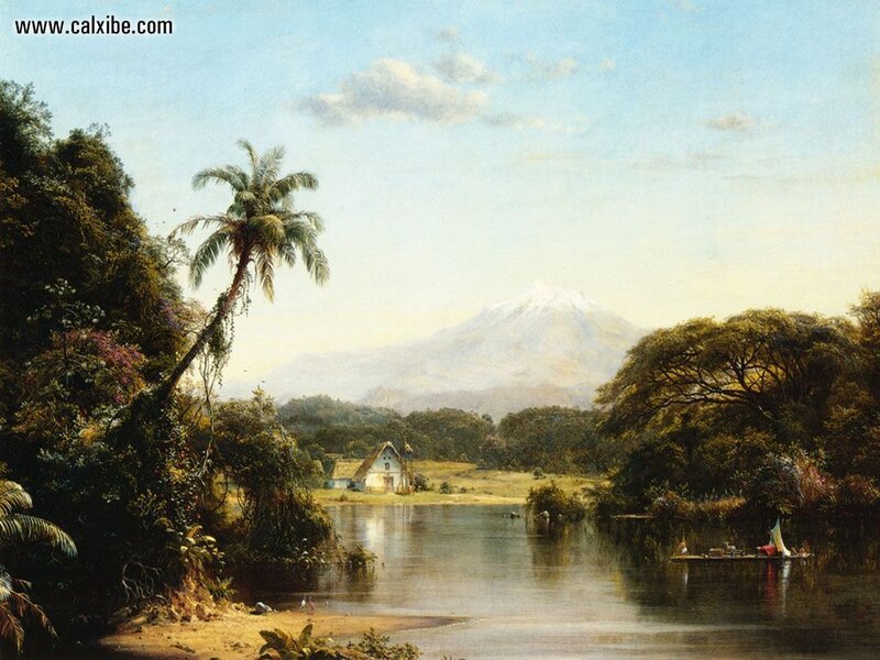 Tropical river landscape