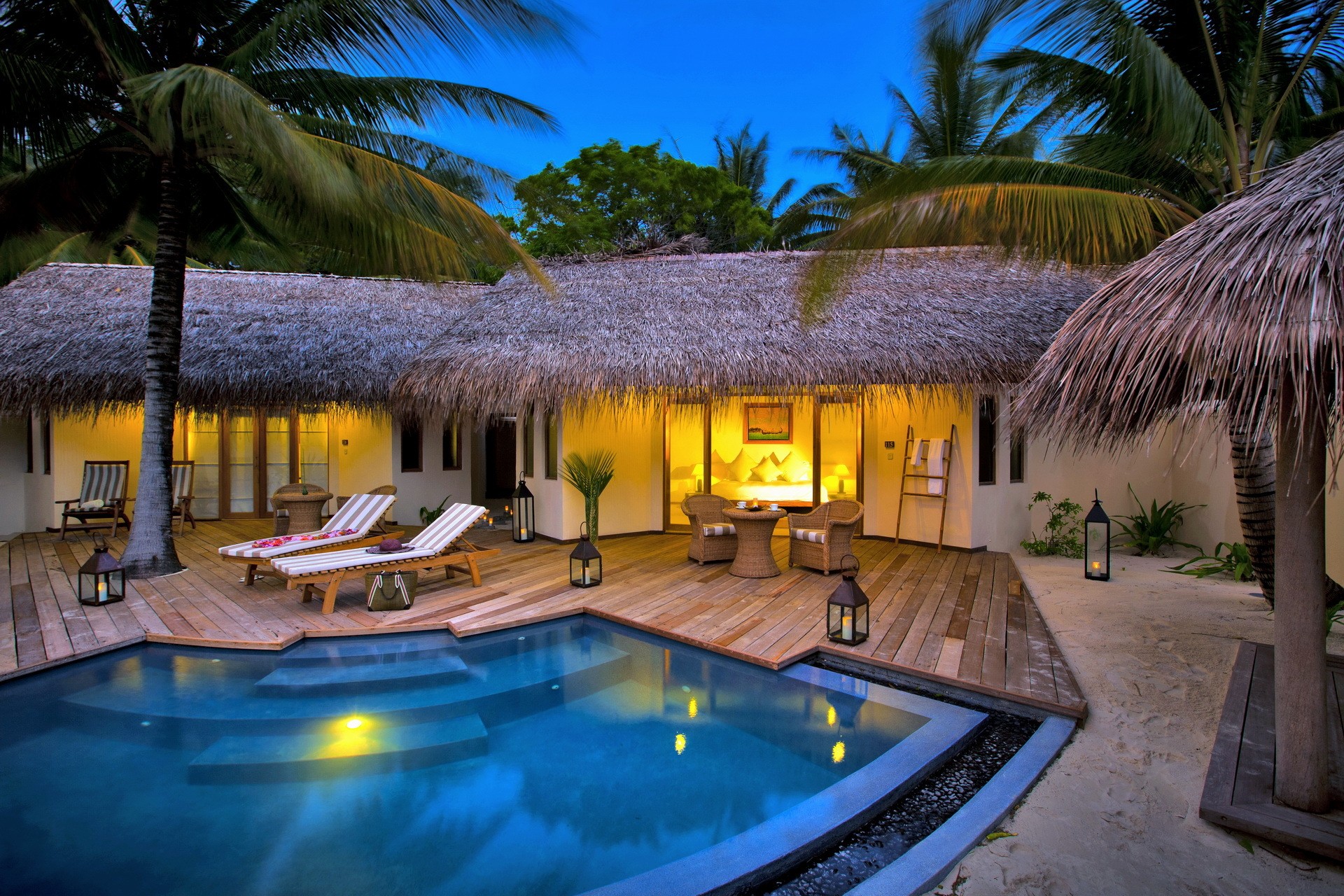 tropical villa with private pool