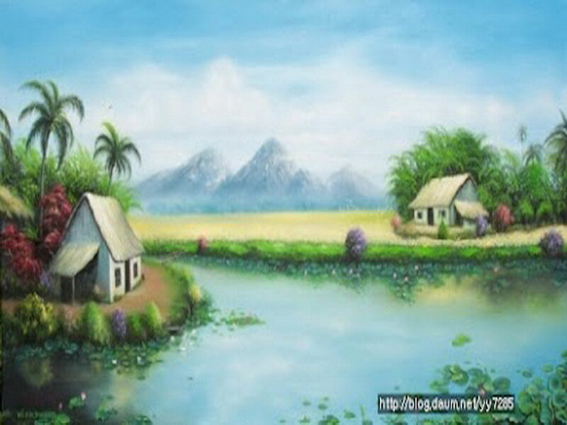 Tropical Village Landscape