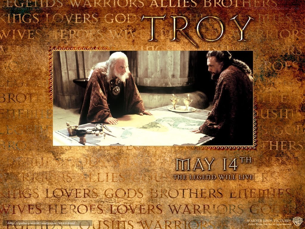 Troy movie promotional poster