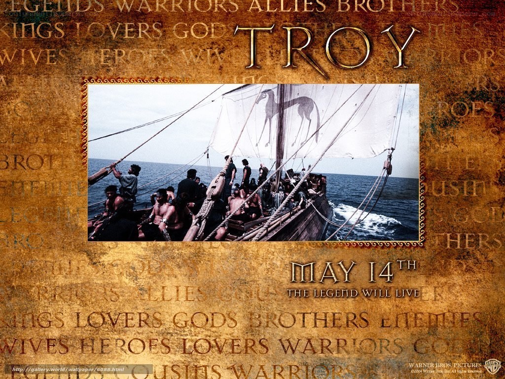 Troy movie promotional poster