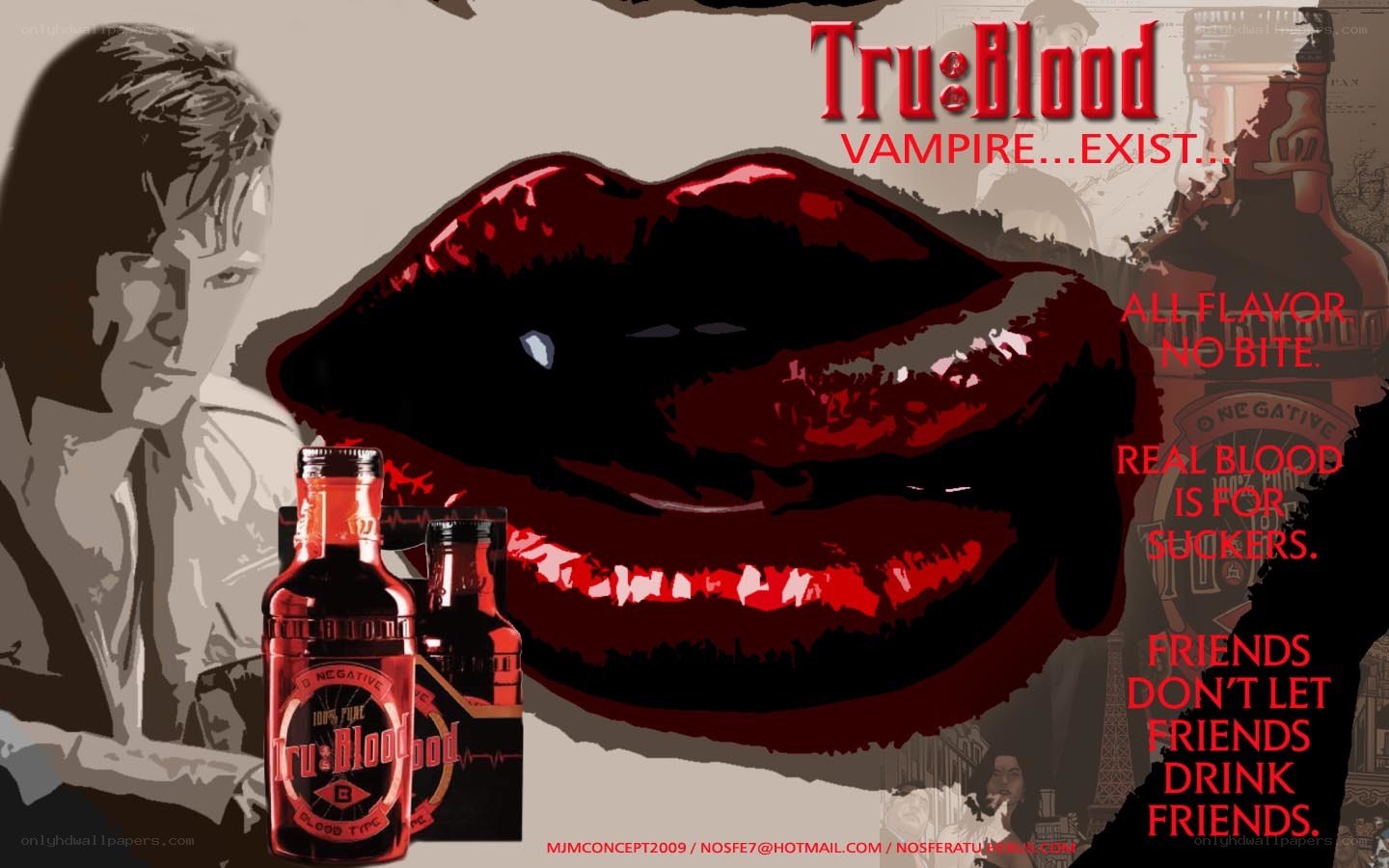 Tru:Blood vampire drink ad