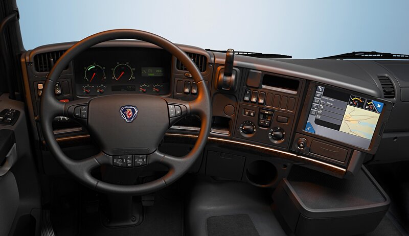 Truck Dashboard Interior — Black
