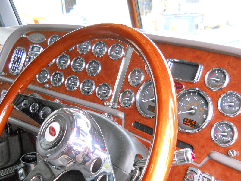 Truck Dashboard Interior — Brown