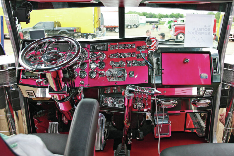 Truck Dashboard Interior — Pink