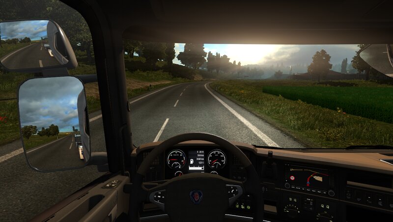 Truck Driver's View — Gray