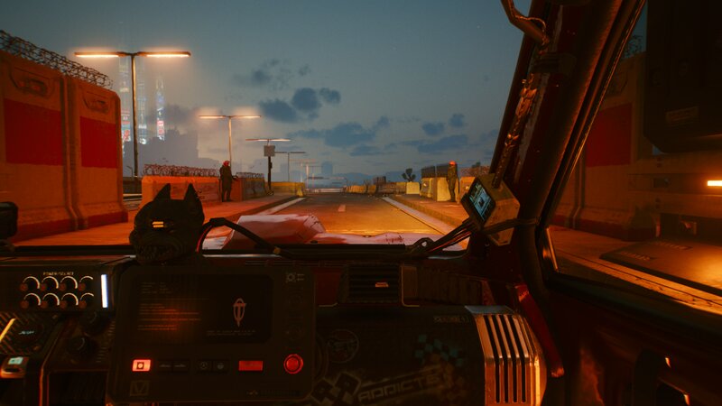Truck Driver's View — Orange