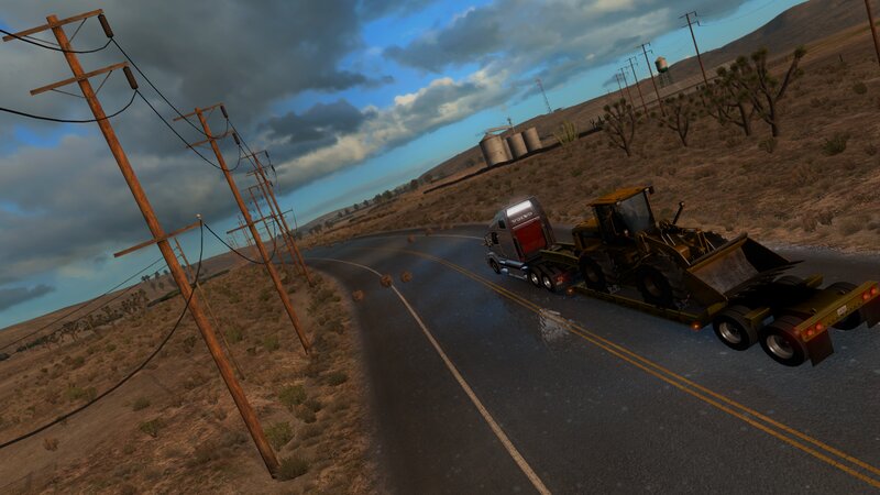 Truck Hauling Bulldozer