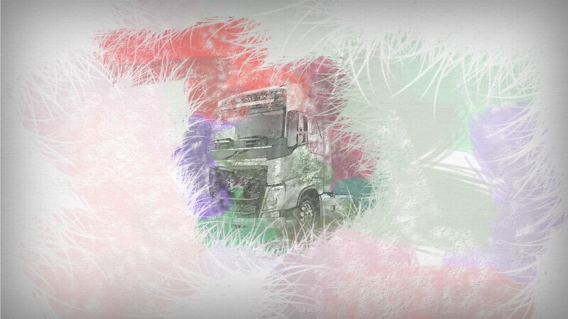Truck in Abstract Art